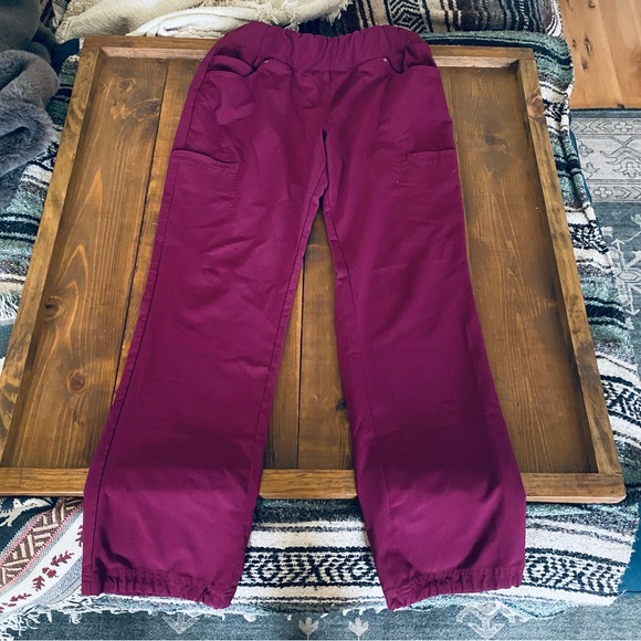 Cherokee maroon scrub pants - Picture 3 of 7